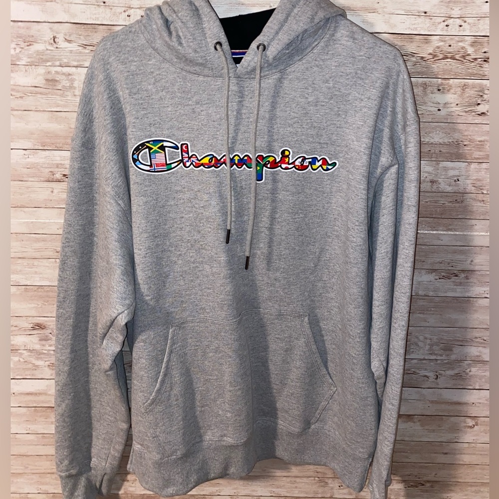 Grey champion hoodie